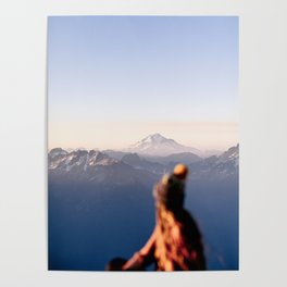 Mountain Morning View Poster