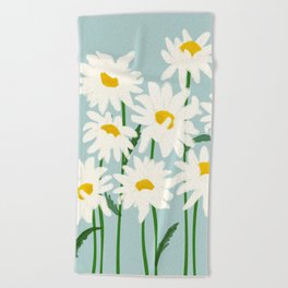 Flower Market - Oxeye daisies Beach Towel