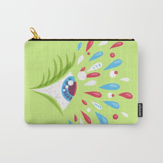 Psychedelic eye Carry-All Pouch