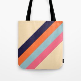 Hnoss - Classic Abstract Minimal Retro Style Stripes Tote Bag