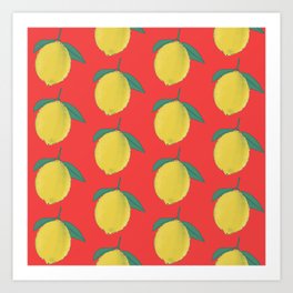 Lush Lemons Art Print