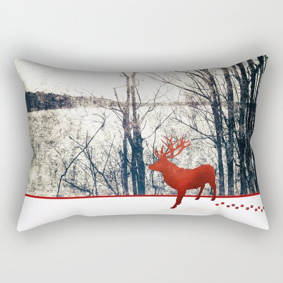 Winter Walk Rectangular Pillow