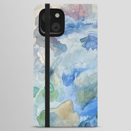 Watercolor Clouds iPhone Wallet Case