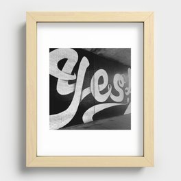 Yes! Recessed Framed Print