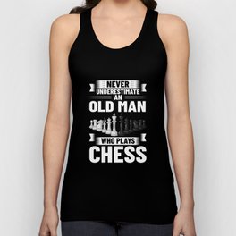 Chess Board Player Opening Game Beginner Unisex Tank Top