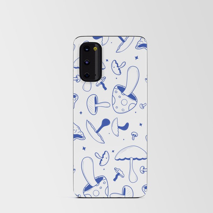 Blue Mushrooms Android Card Case