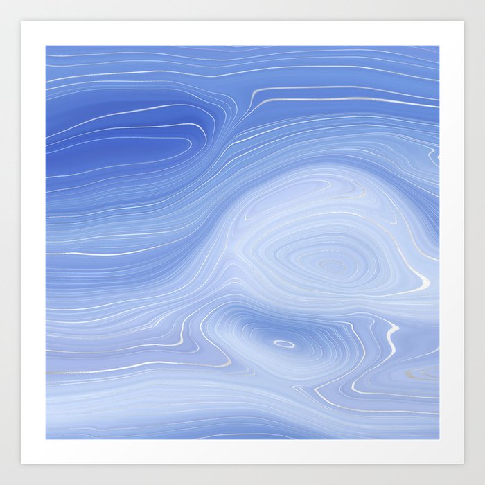 Beautiful Cloud  Pattern Art Print
