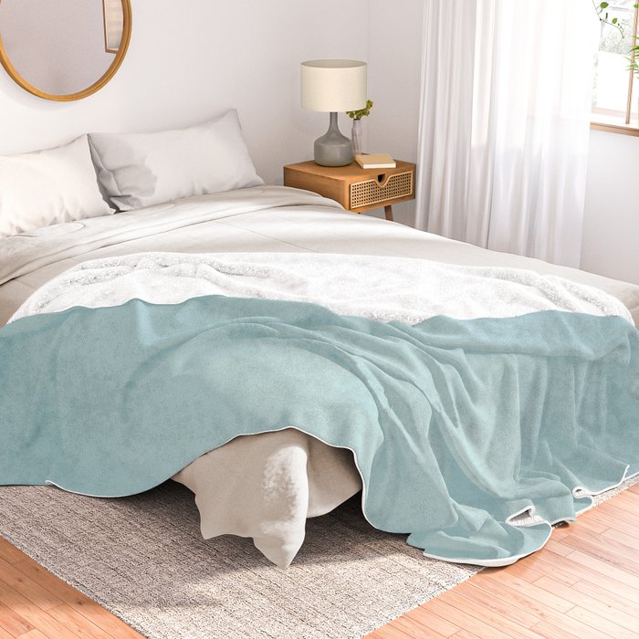 Robins egg blue throw hot sale blanket