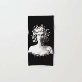 Silver Medusa Hand & Bath Towel