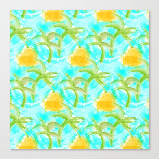 Tropical Abstract Canvas Print