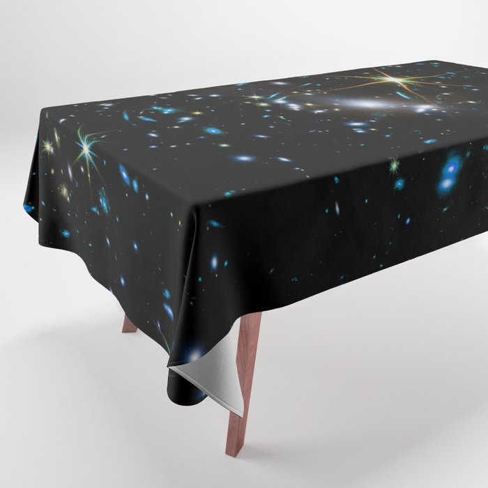 Galaxies of the Universe Teal Gold first images Tablecloth