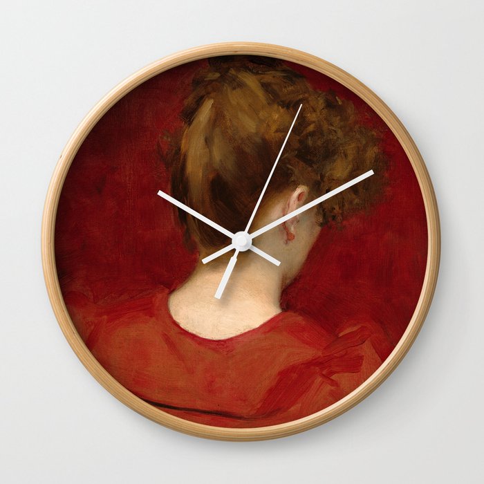 Study of Lilia by Carolus-Duran Wall Clock