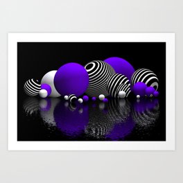 pebble bed -violet- Kunstdrucke