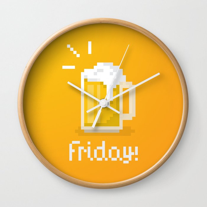 Pixel Friday Wall Clock