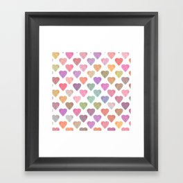 Colorful Hearts - Valentine's Series  Framed Art Print