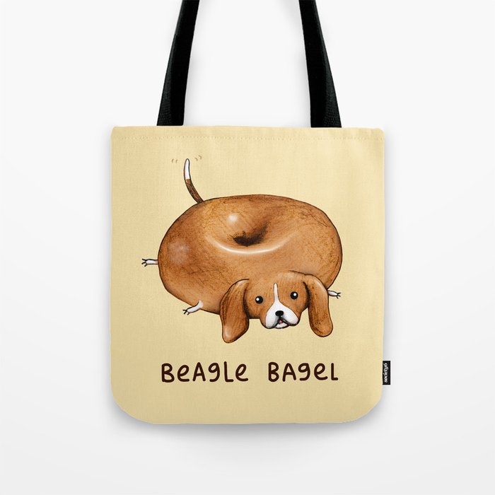 Beagle Bagel Tote Bag