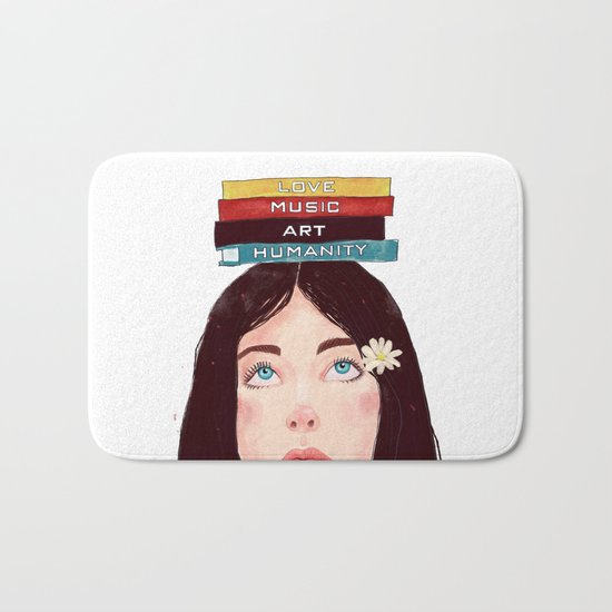 Book girl Bath Mat