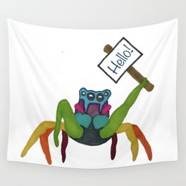 Hello Spider Wall Tapestry