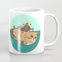 Nuclear SubCat Coffee Mug | Weapon, Underwater, Nuclear, Military, Dive, Painting, Ocean, Bomb, Missile, Sub 
