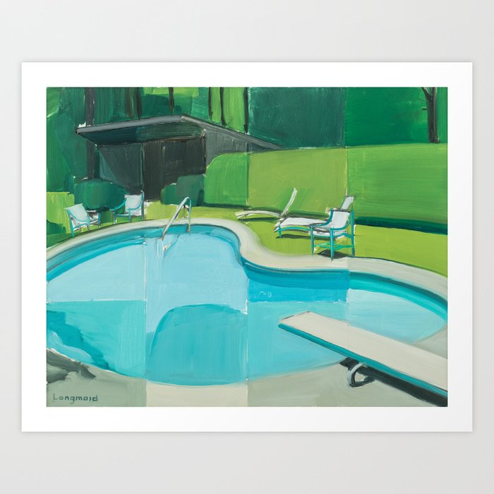 Pool Grid Art Print