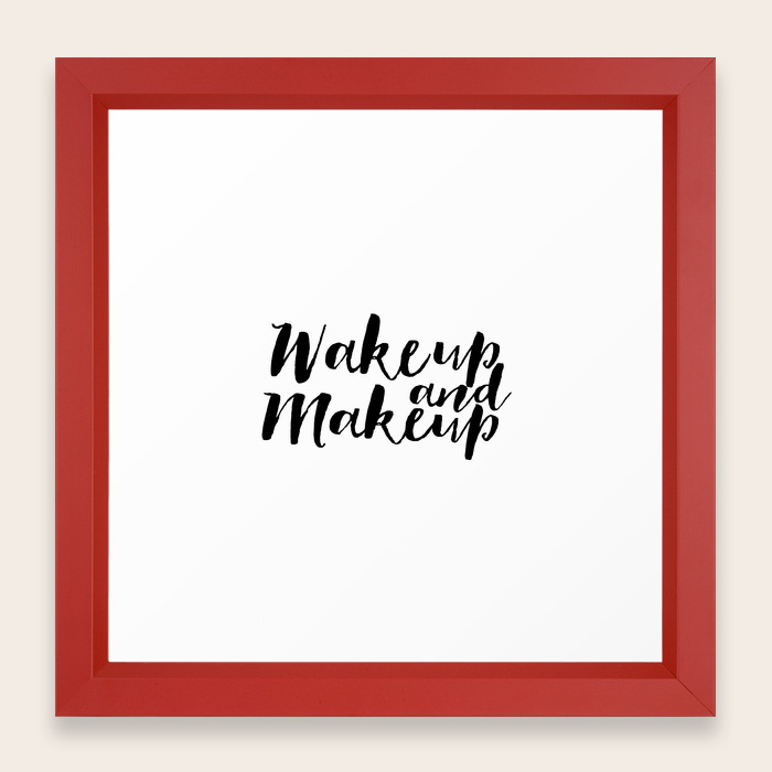 Wake Up And Makeup Makeup Print Fashion Wall Art Girls Room Decor