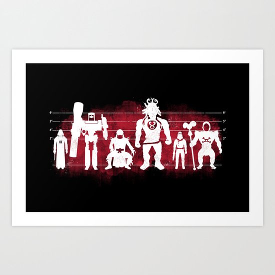 Plastic Villains Art Print