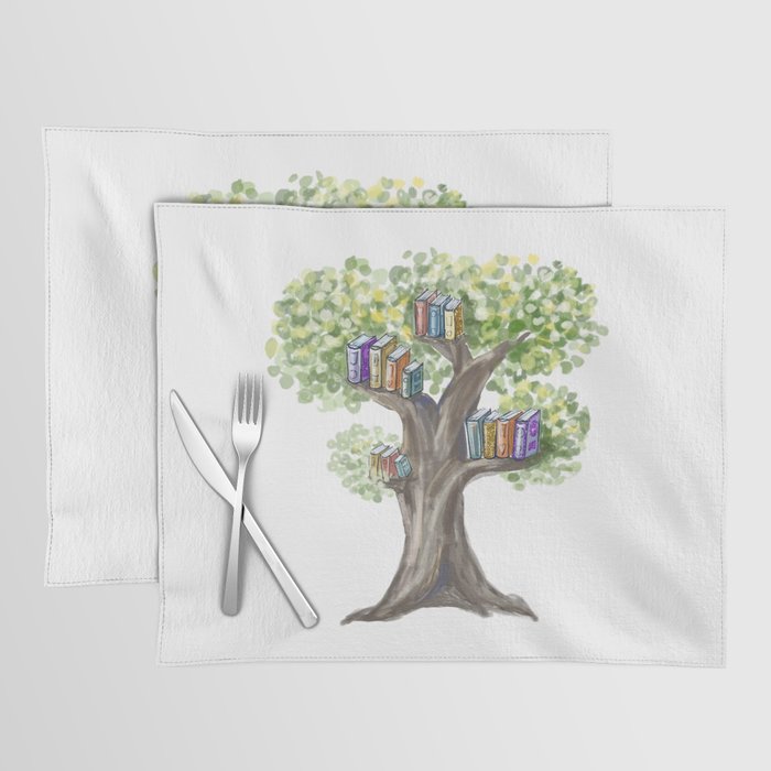 The tree of knowledge with books Placemat