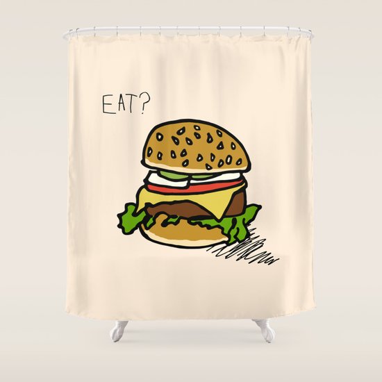 EAT? Shower Curtain