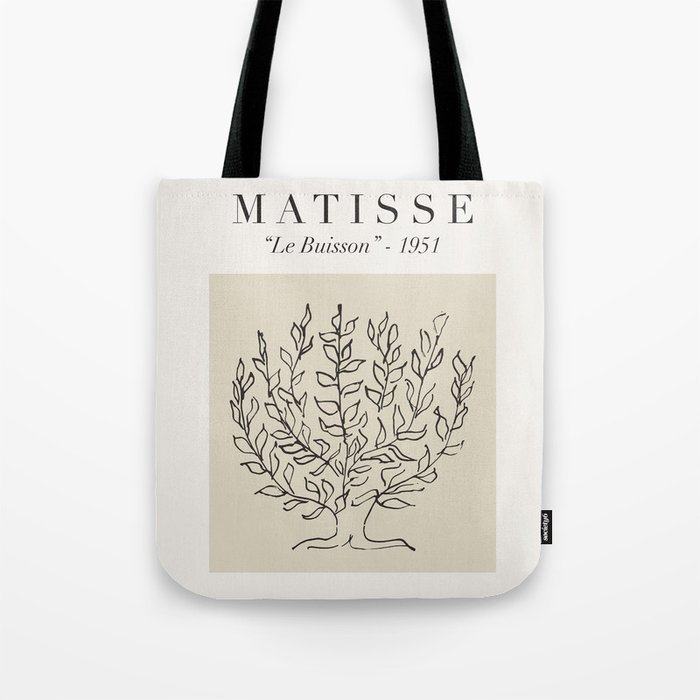 Matisse - "Le Buisson", Mid Century Abstract Art Decor Tote Bag