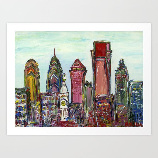 Philadelphia Skyline Art Print