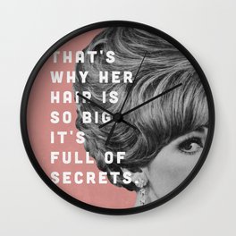 Full of Secrets Wall Clock
