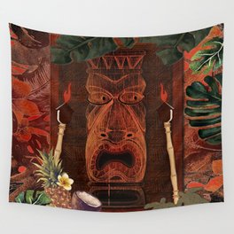 Forbidden Luau Tiki Party Wall Tapestry
