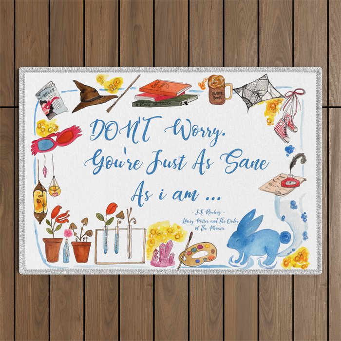 Luna's Quote Outdoor Rug