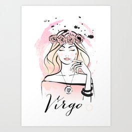 VIRGO Horoscope Zodiac Sign Art Print