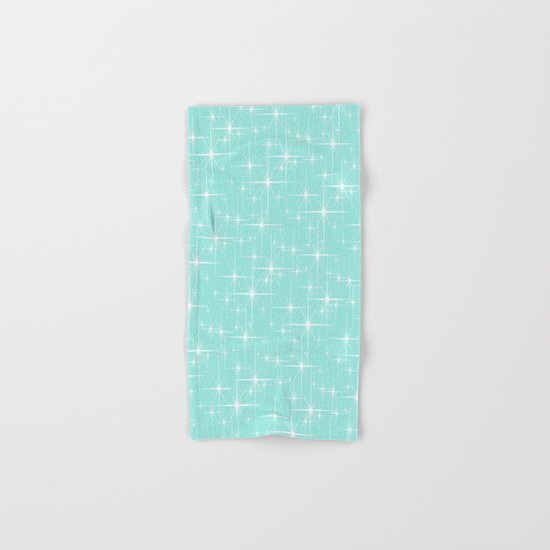 Glitter Tiffany Blue Hand & Bath Towel