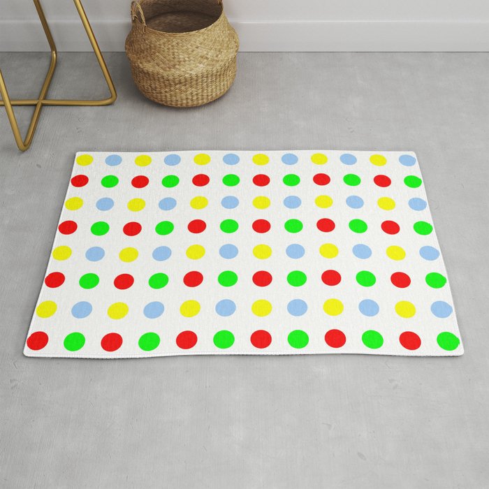 new polka dot 11 - multicolor Rug