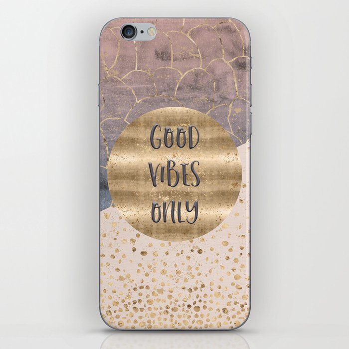 GRAPHIC ART Good vibes only iPhone Skin