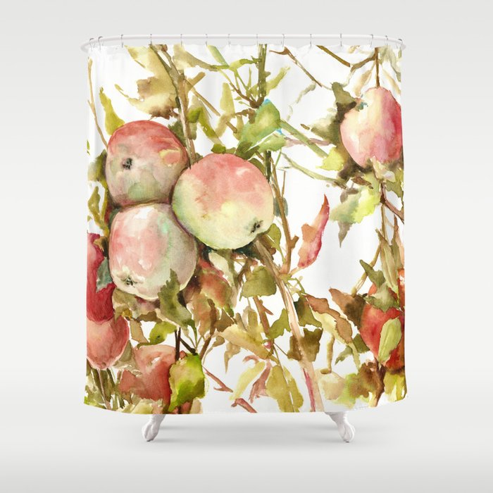 Apples Apple Tree Kitchen Design Illustration Fruits Shower