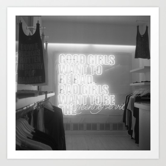 Good girls want to be bad Art Print