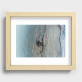 Eucalyptus Tree Bark and Wood Abstract Natural Texture 62 Recessed Framed Print
