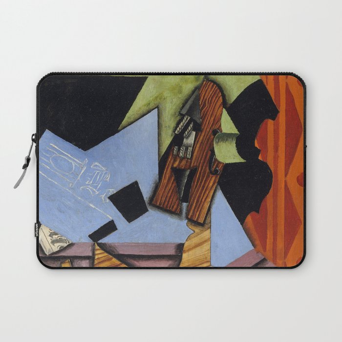 juan gris paintings Violin and Playing Cards on a Table (1913) Laptop Sleeve
