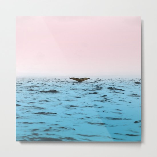 In the Middle of Ocean Metal Print
