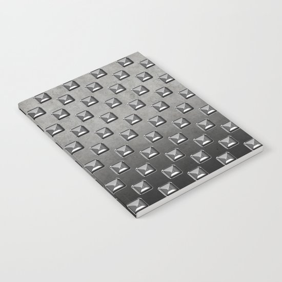 Silver Shine square embellishment Notebook