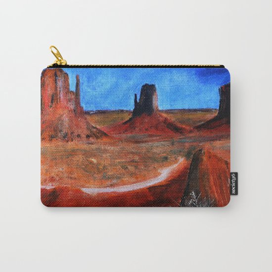 Utah Landscape Acrylic Painting Carry-All Pouch