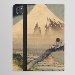 Boy Viewing Mount Fuji, 1898 by Katsushika Hokusai iPad Folio Case