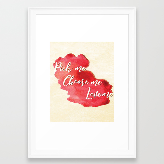 Greys Anatomy Pick Me Choose Me Love Me Meredith Grey Grey S Anatomy Framed Art Print By Ashleyhudd Society6