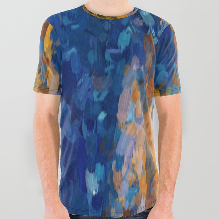 Flowing Flame All Over Graphic Tee