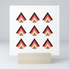 triangle pattern Mini Art Print