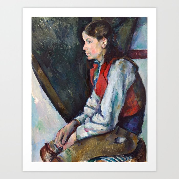 Paul Cezanne - Boy in the Red Vest #4 Art Print