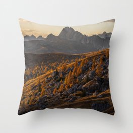 Dolomites Throw Pillow